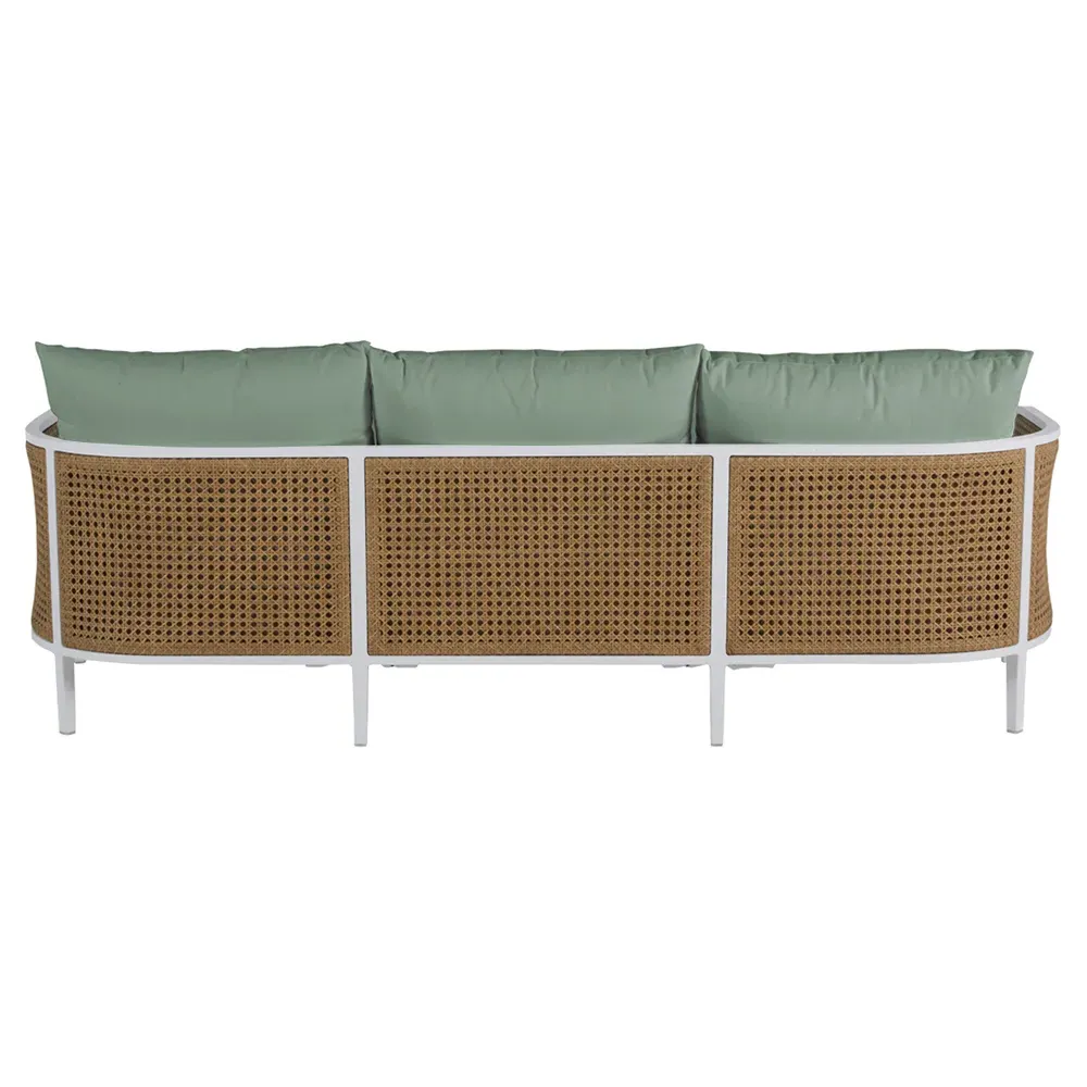 Havana Outdoor Sofa - Green, Aluminum