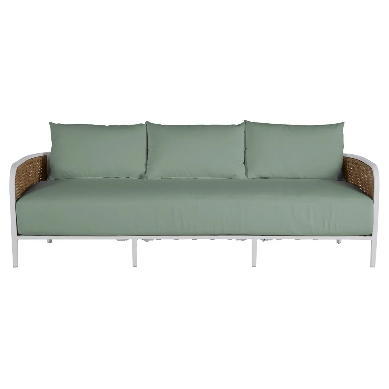 Havana Outdoor Sofa - Green, Aluminum