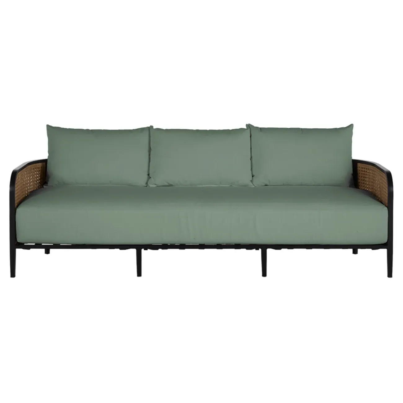 Havana Outdoor Sofa - Green, Aluminum