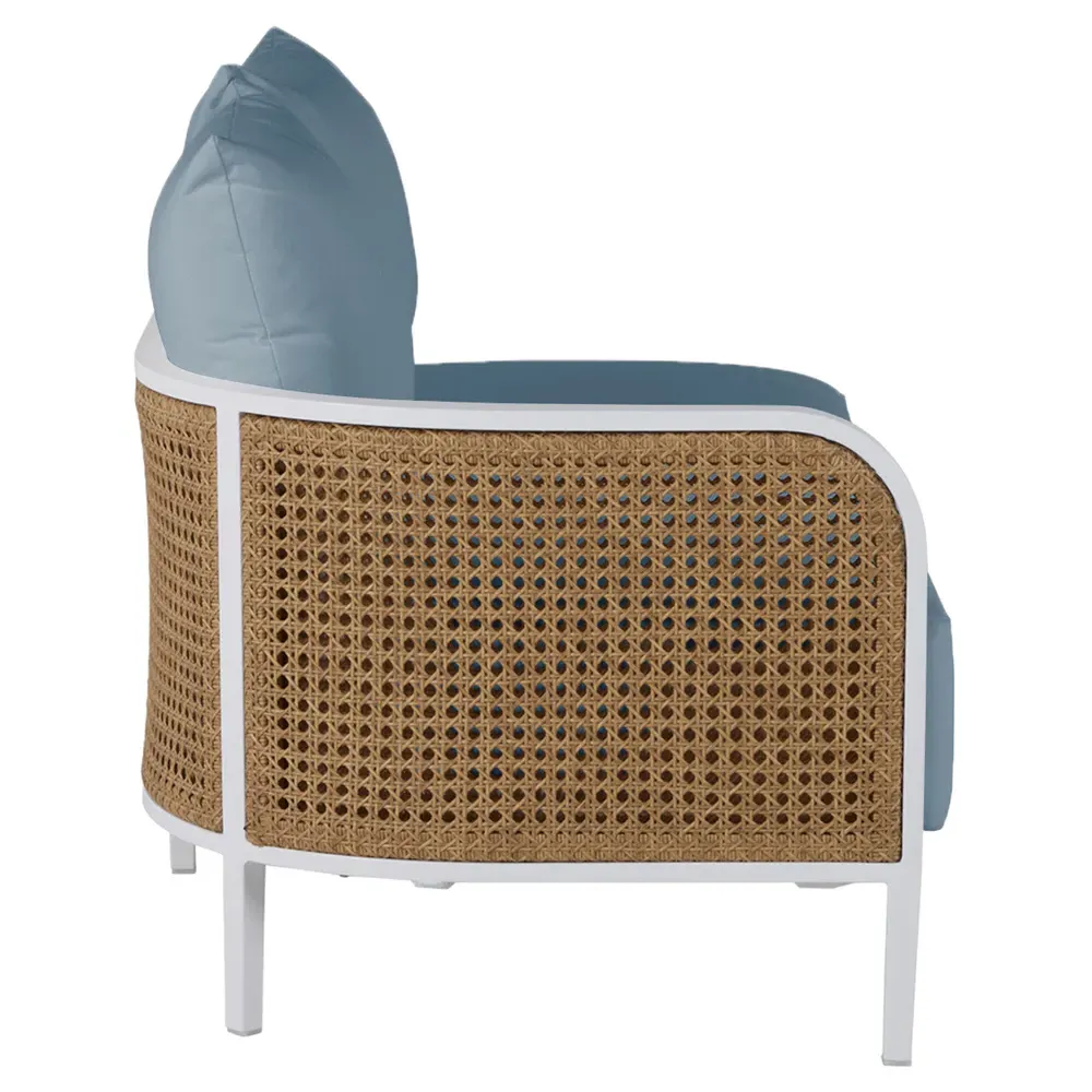 Havana RAF Outdoor Sofa - Blue, Aluminum