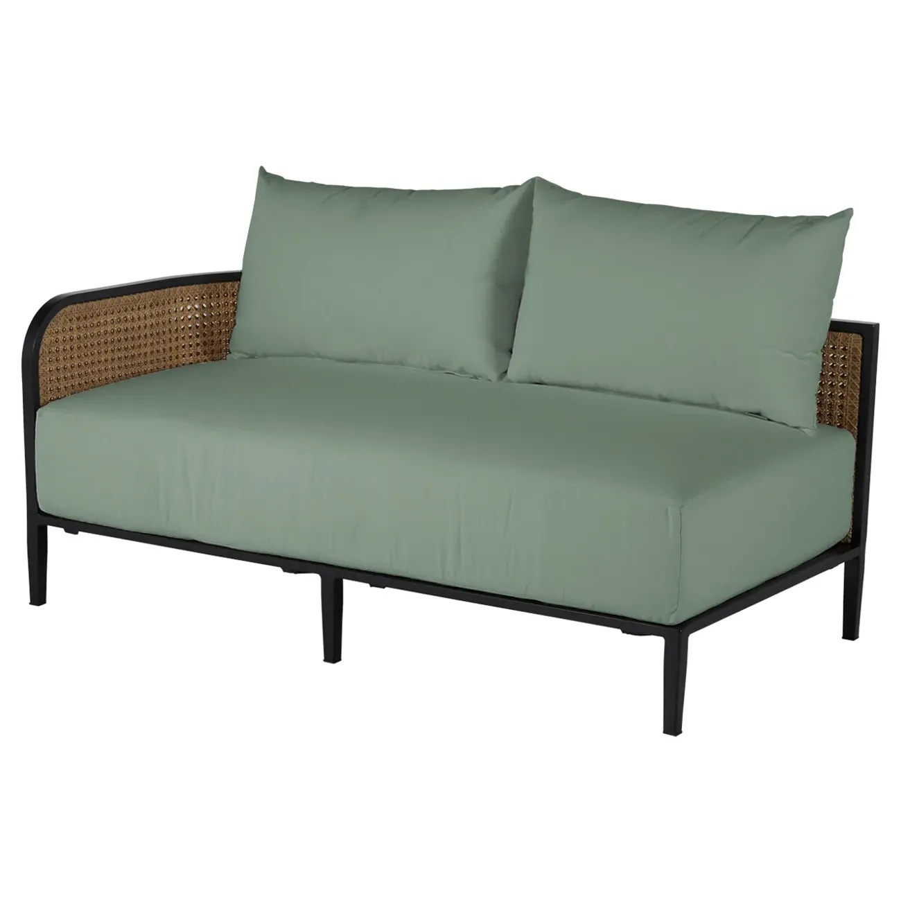 Havana RAF Outdoor Sofa - Green, Aluminum