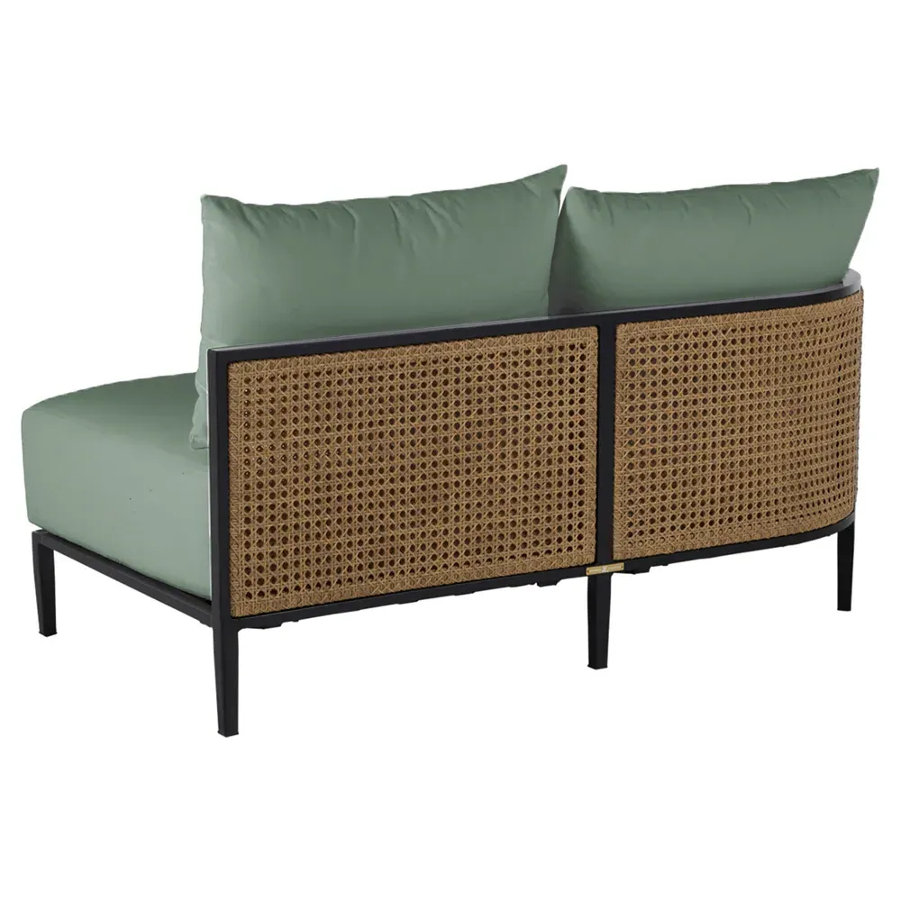 Havana RAF Outdoor Sofa - Green, Aluminum