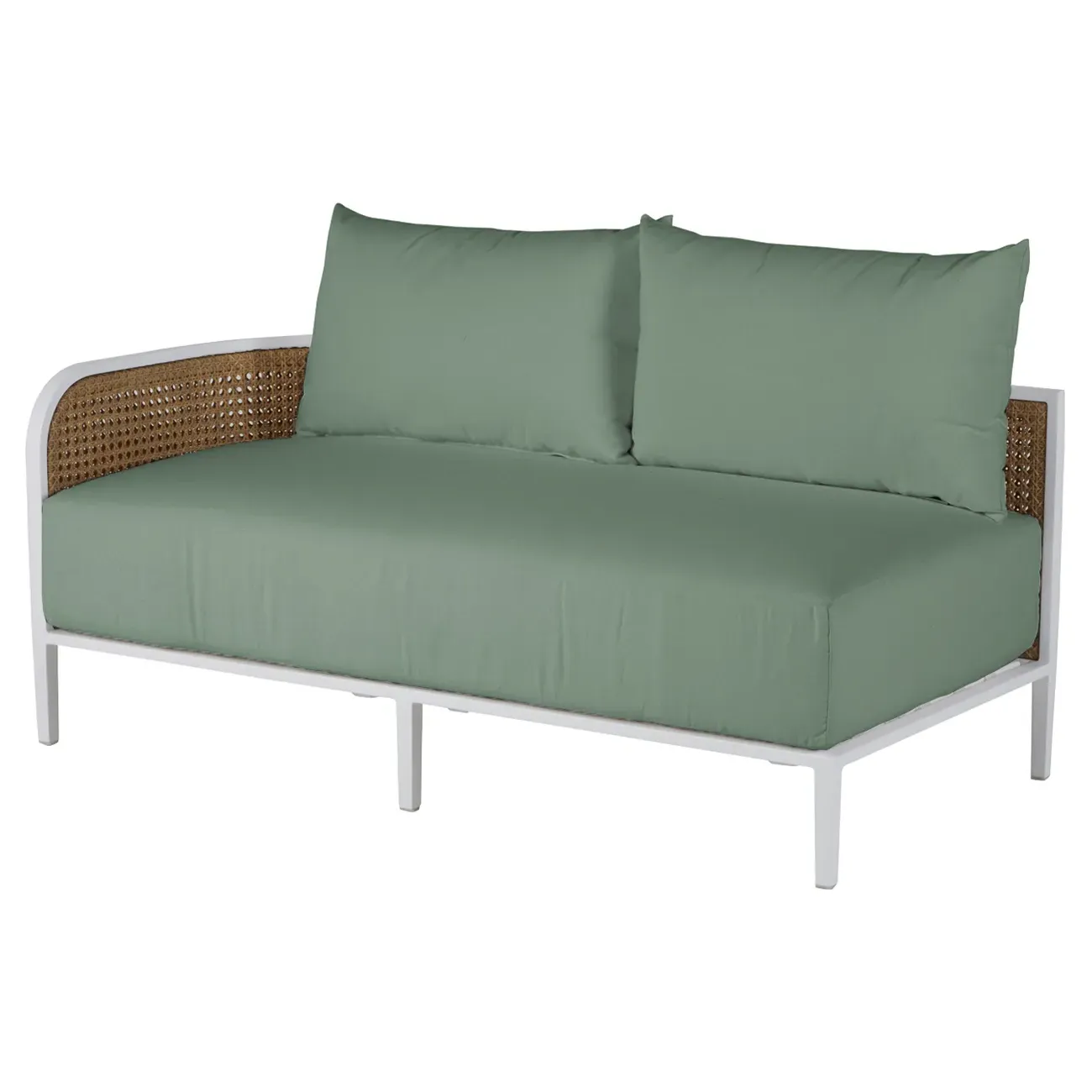 Havana RAF Outdoor Sofa - Green, Aluminum