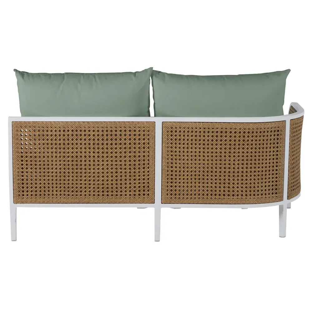 Havana RAF Outdoor Sofa - Green, Aluminum