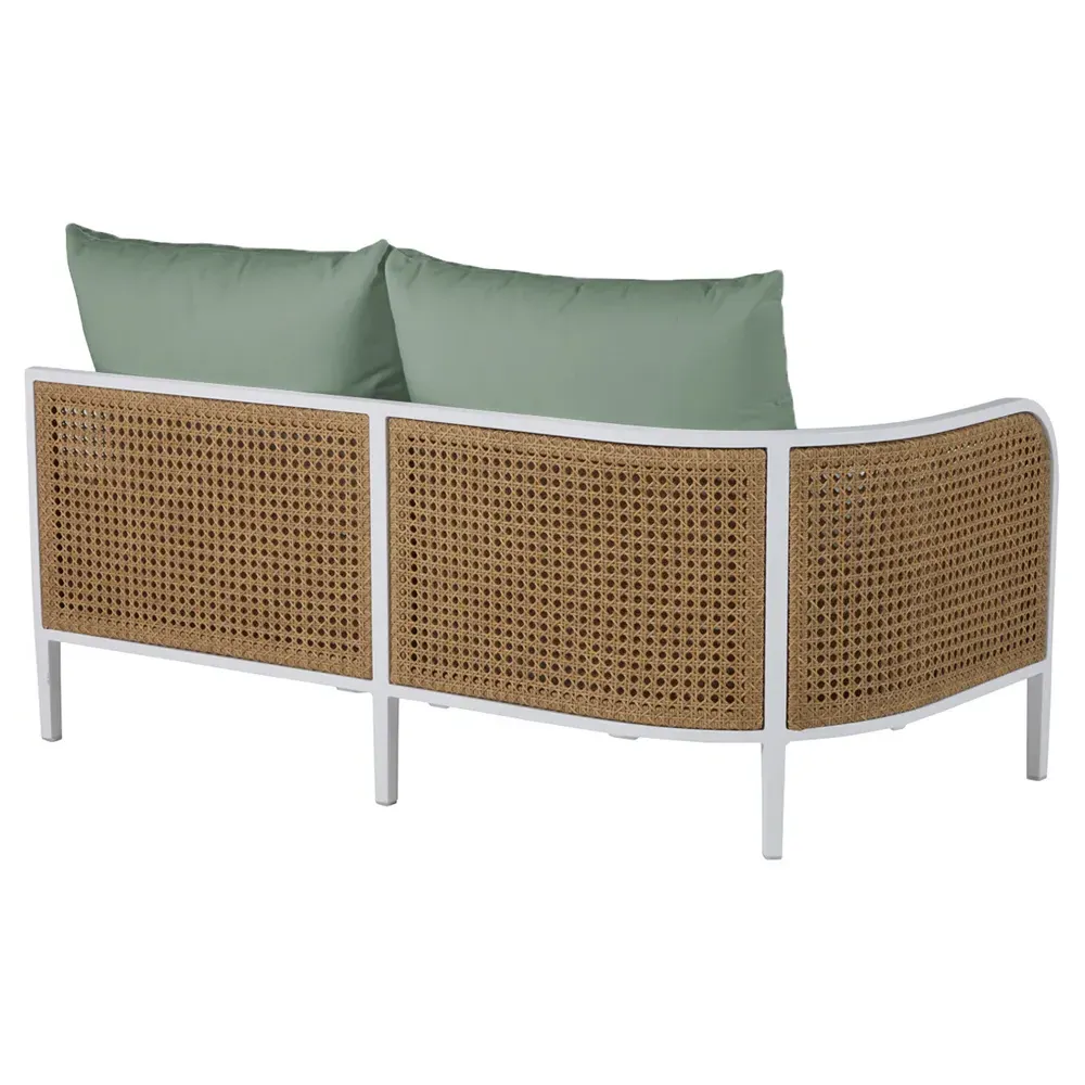 Havana RAF Outdoor Sofa - Green, Aluminum