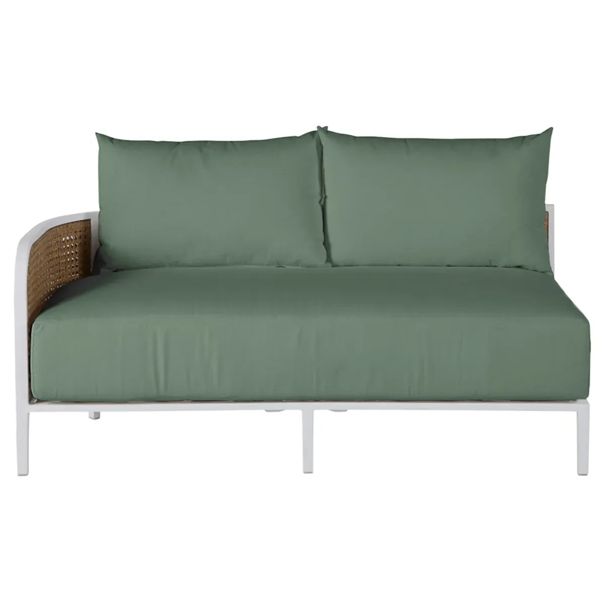 Havana RAF Outdoor Sofa - Green, Aluminum