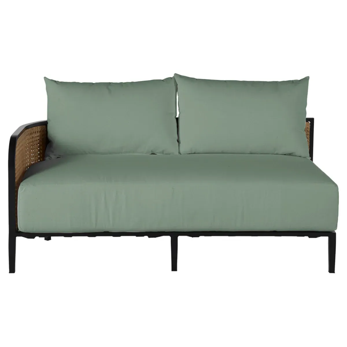 Havana RAF Outdoor Sofa - Green, Aluminum