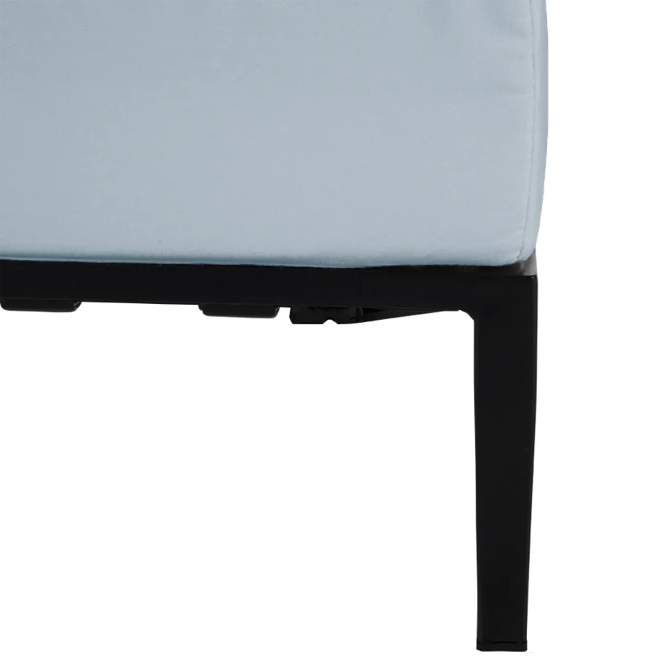 Havana Square Outdoor Ottoman - Blue, Aluminum