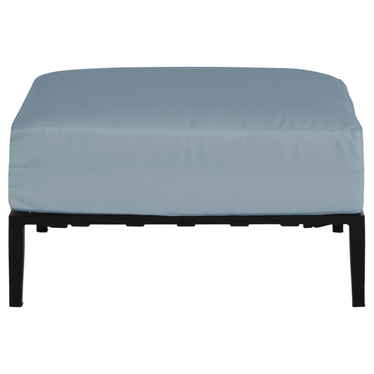 Havana Square Outdoor Ottoman - Blue, Aluminum