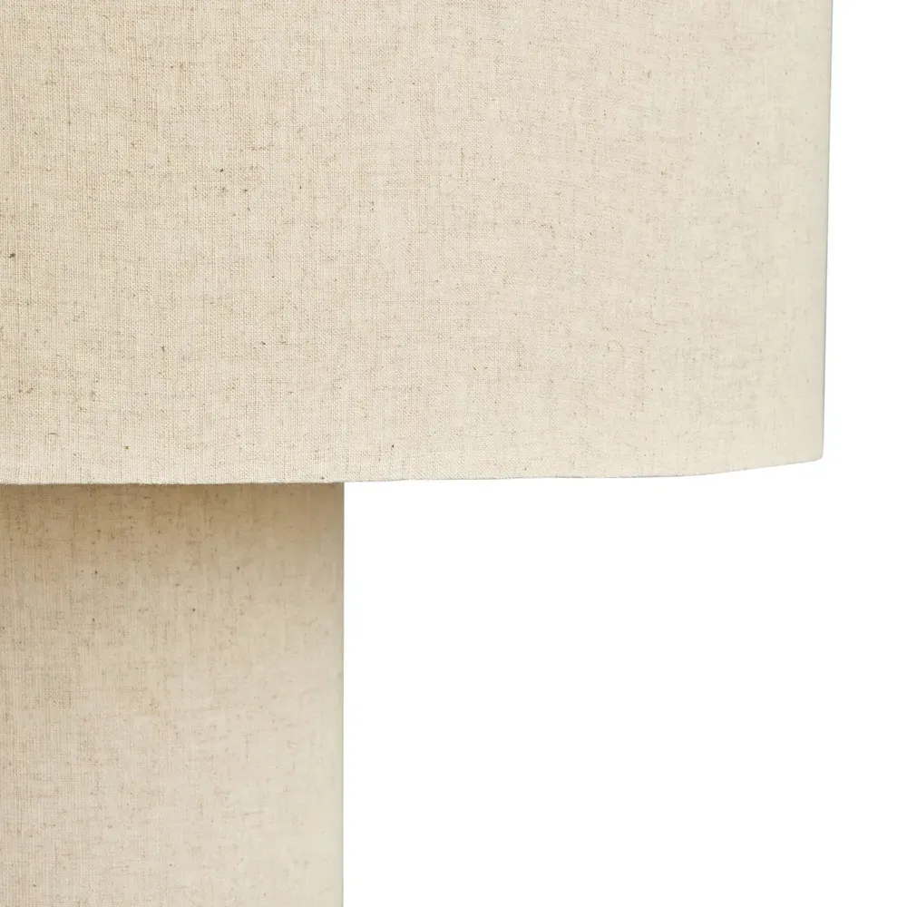 Havelin Mid Century Floor Lamp - Beige, Linen