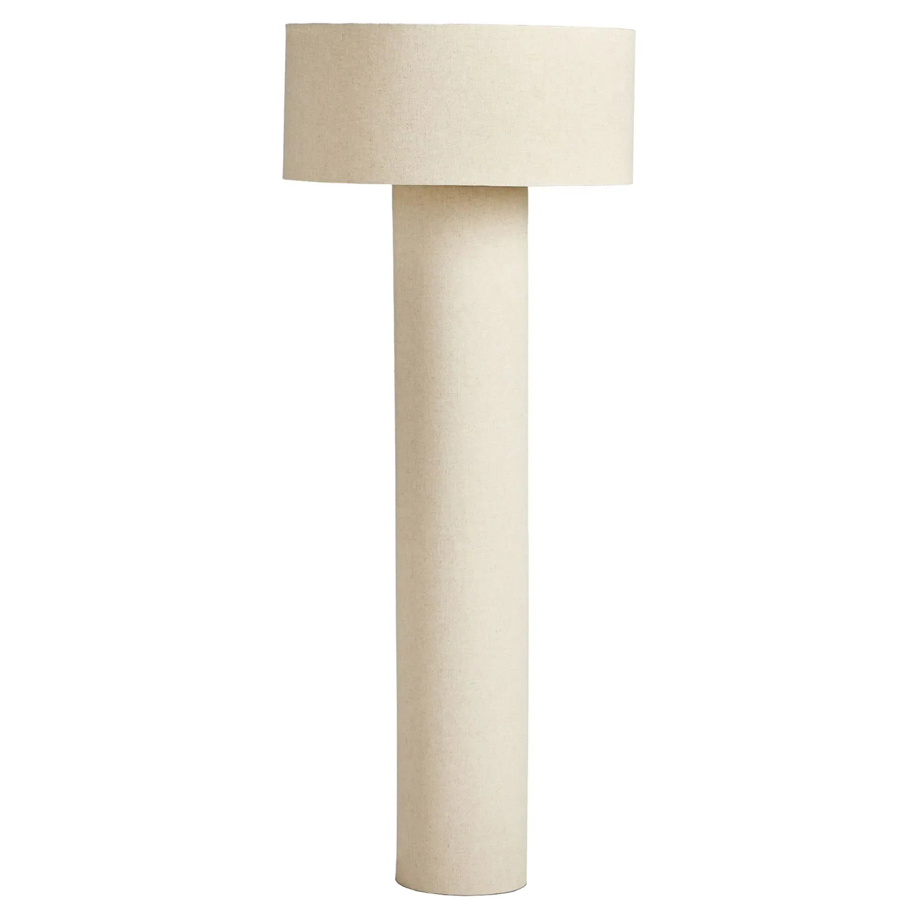 Havelin Mid Century Floor Lamp - Beige, Linen