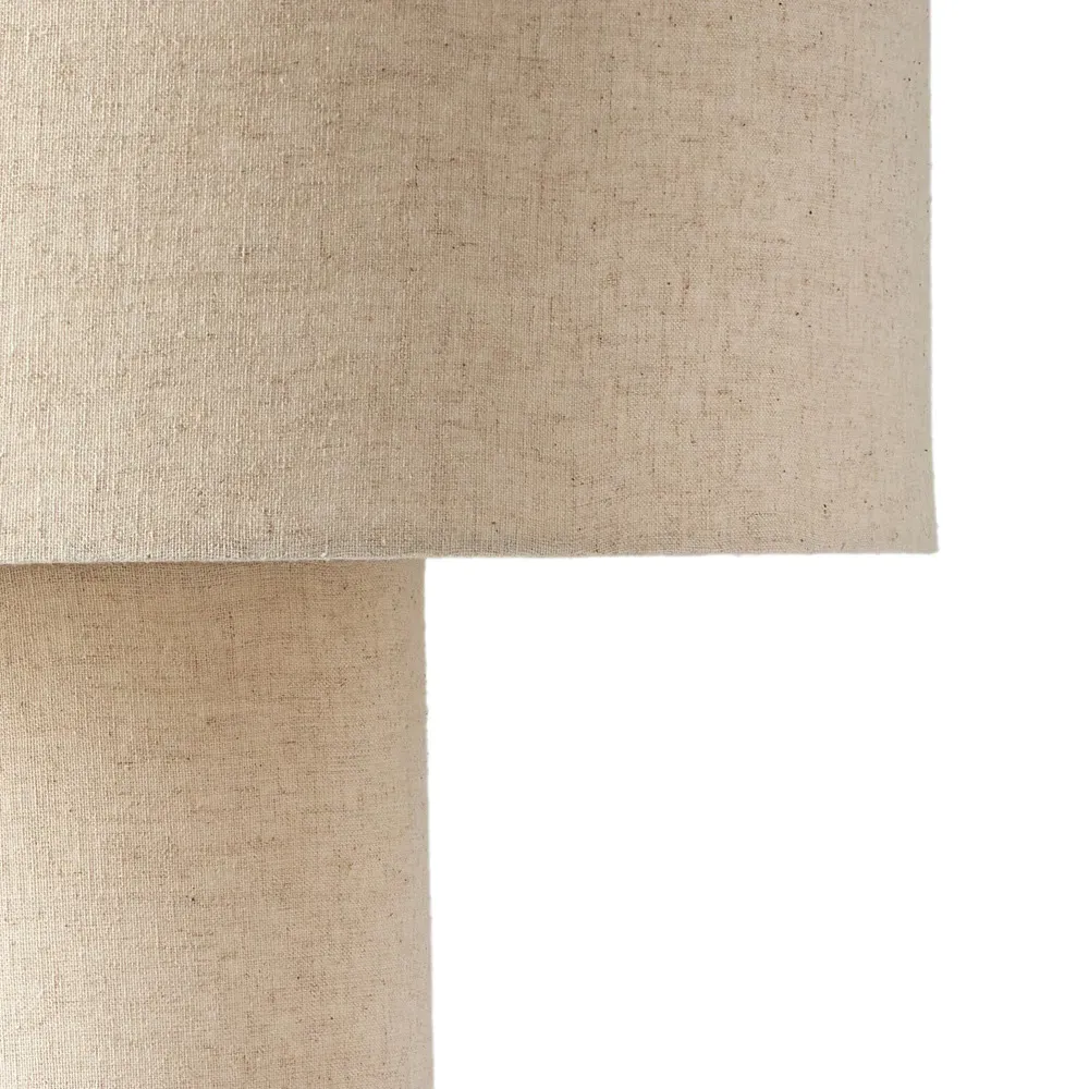 Havelin Mid Century Table Lamp - Beige, Linen