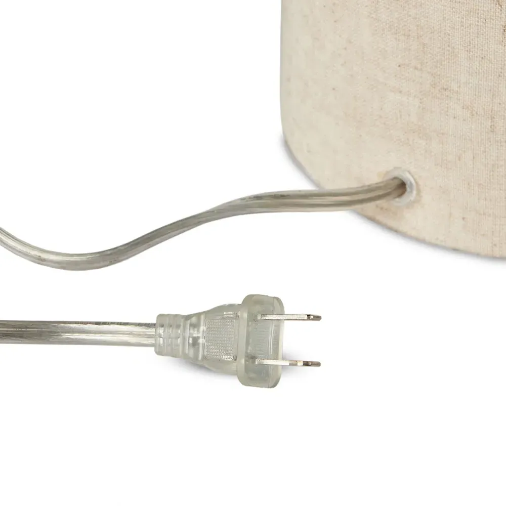 Havelin Mid Century Table Lamp - Beige, Linen