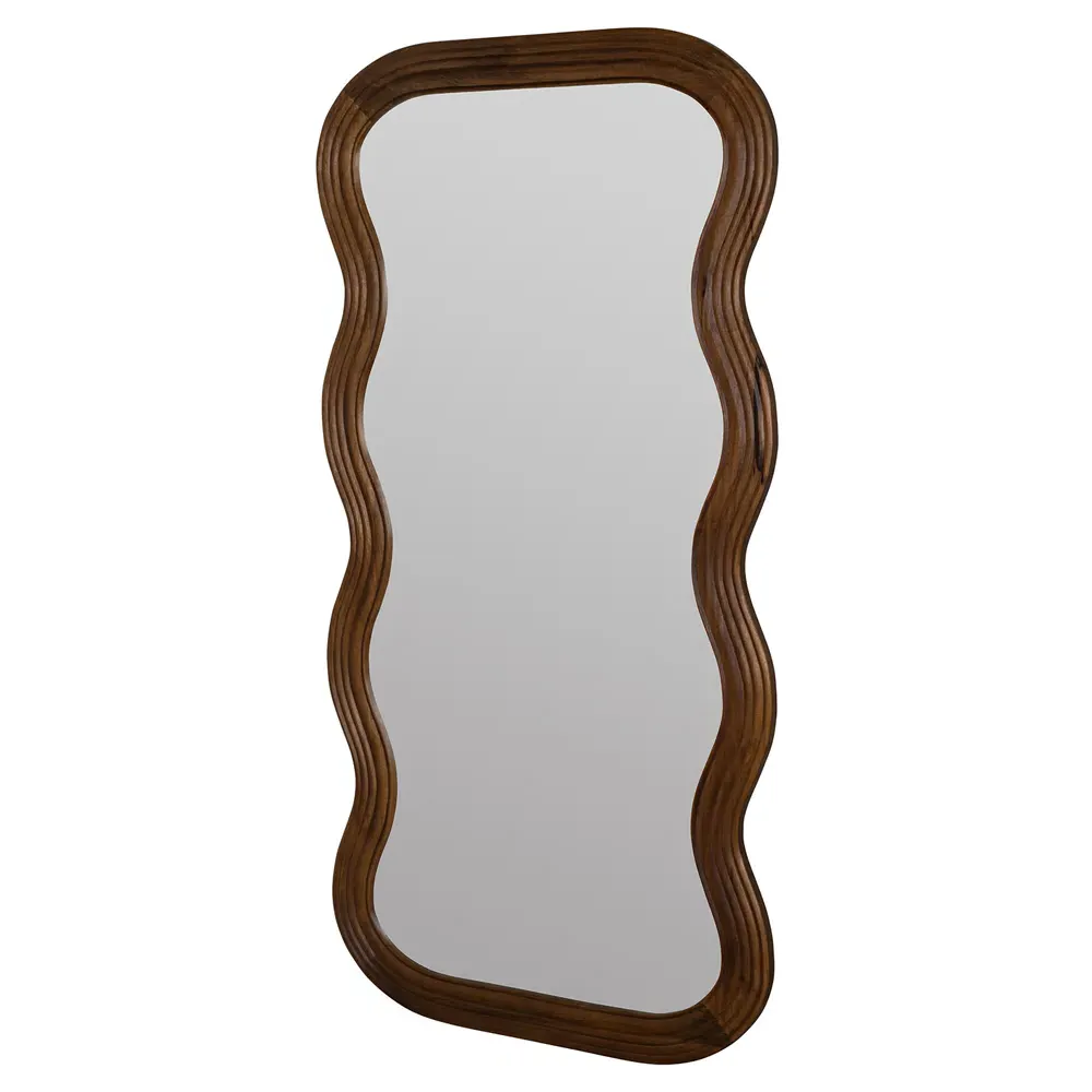 Haven Floor Mirror - Walnut, Mango Wood