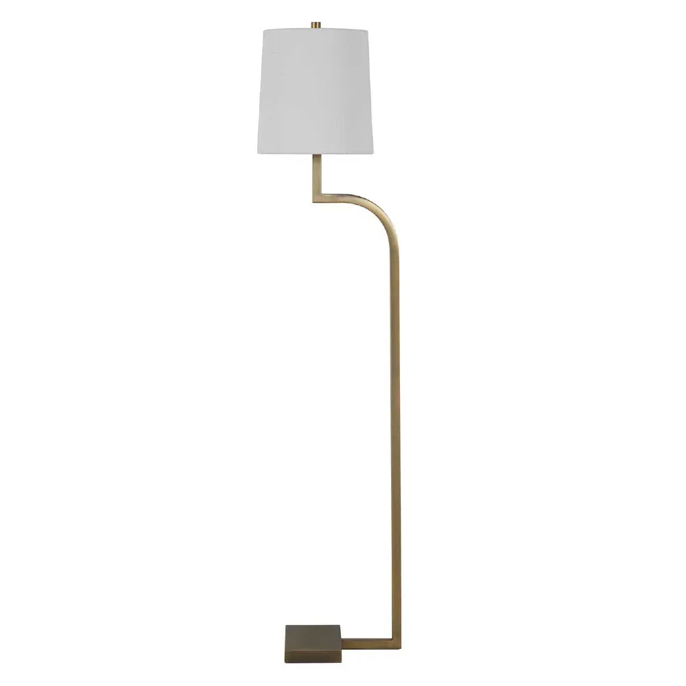 Hawthorne Floor Lamp - White, Iron