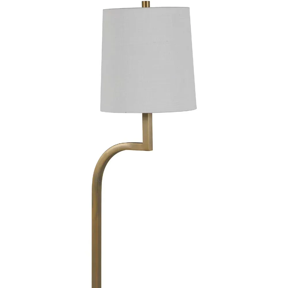 Hawthorne Floor Lamp - White, Iron