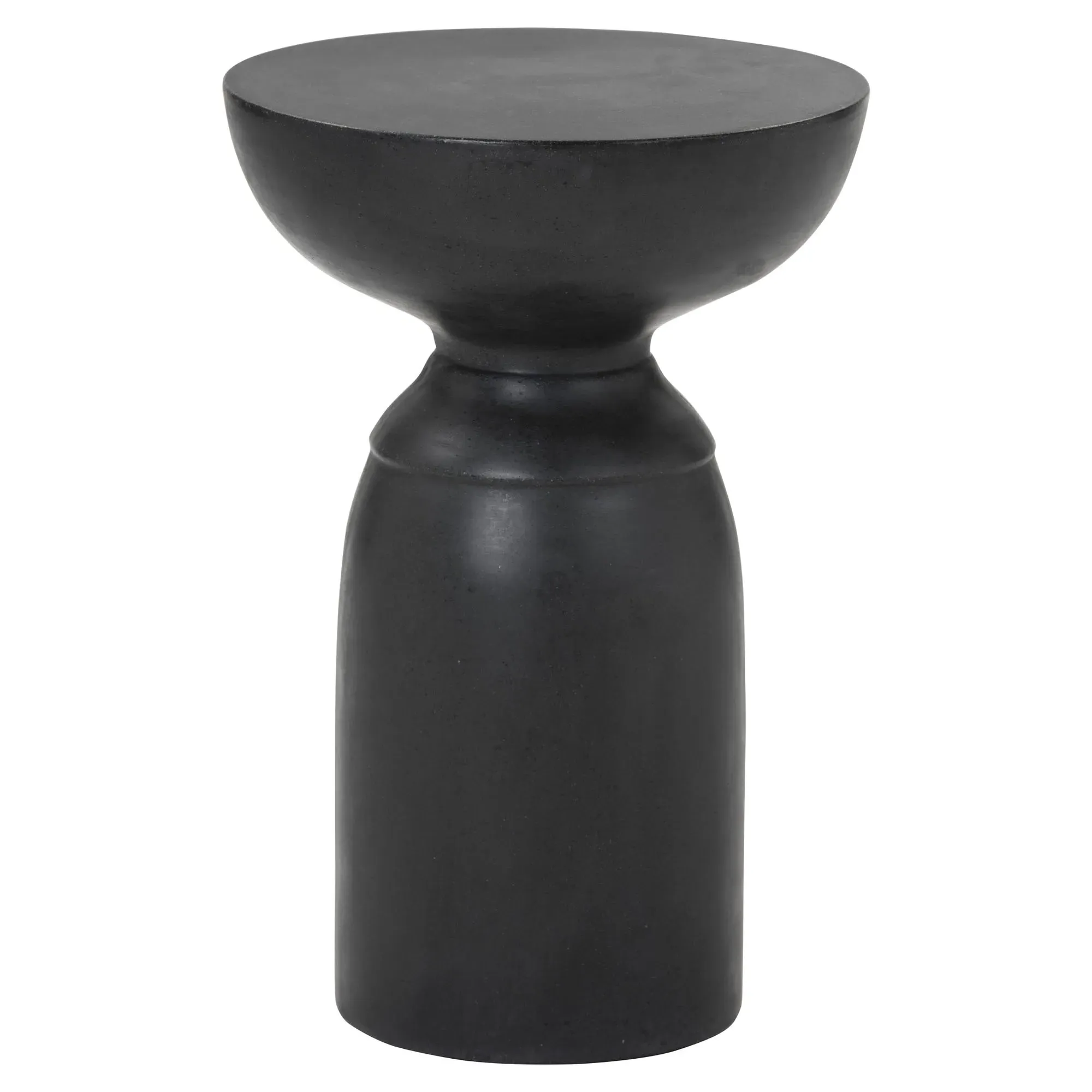 Haycombe Outdoor End Table - Black, Concrete image