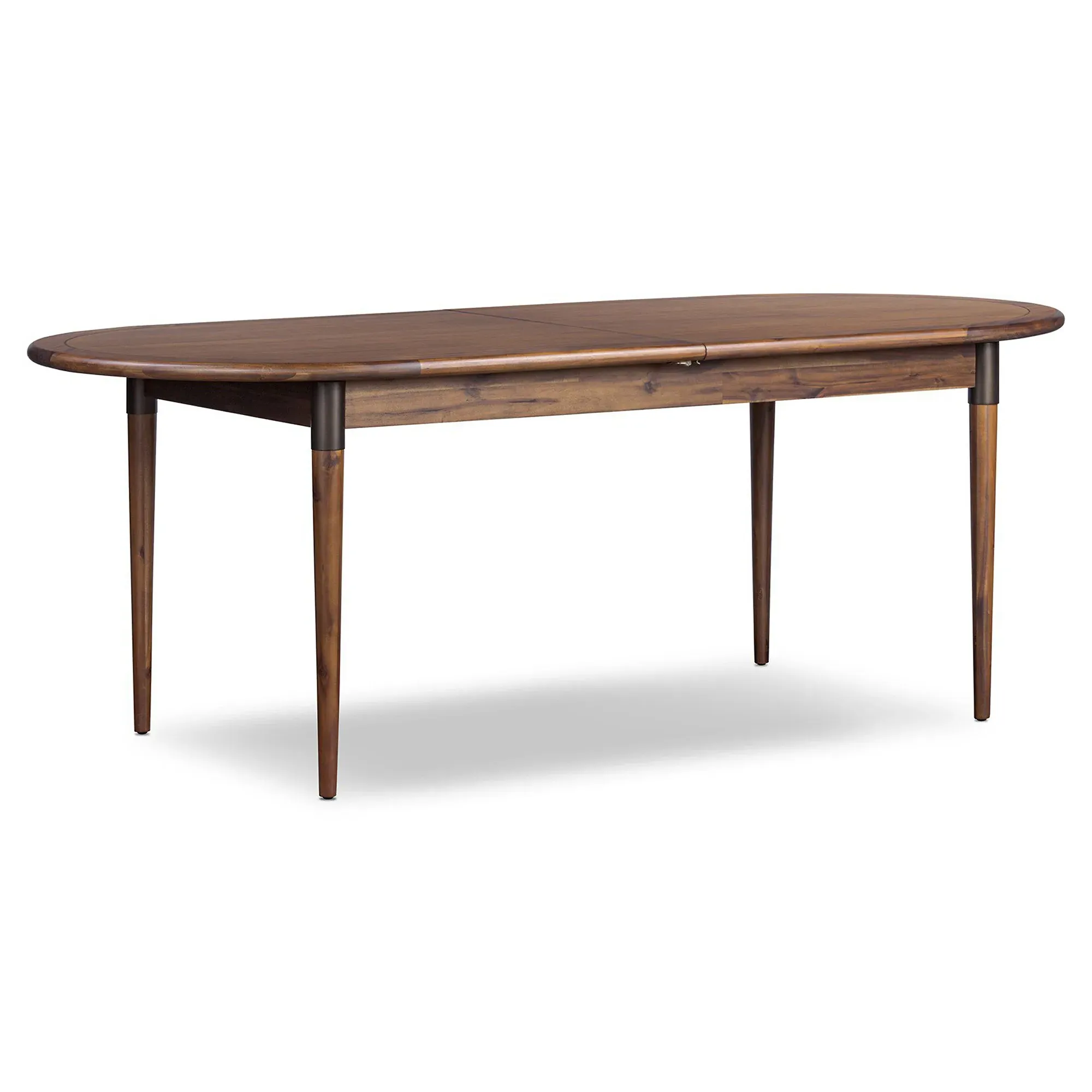Hayden Oval Extendable Dining Table - Brown, Acacia