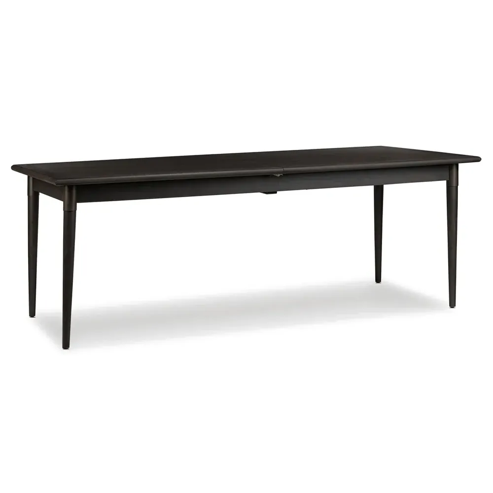 Hayden Rectangular Extendable Dining Table - Black, Mango