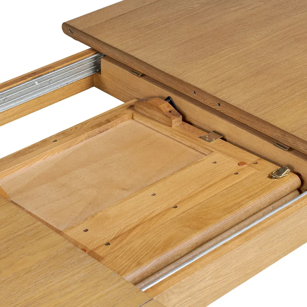 Hayden Rectangular Extendable Dining Table - Brown, Oak