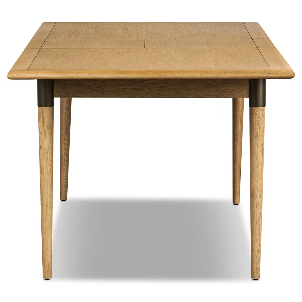 Hayden Rectangular Extendable Dining Table - Brown, Oak