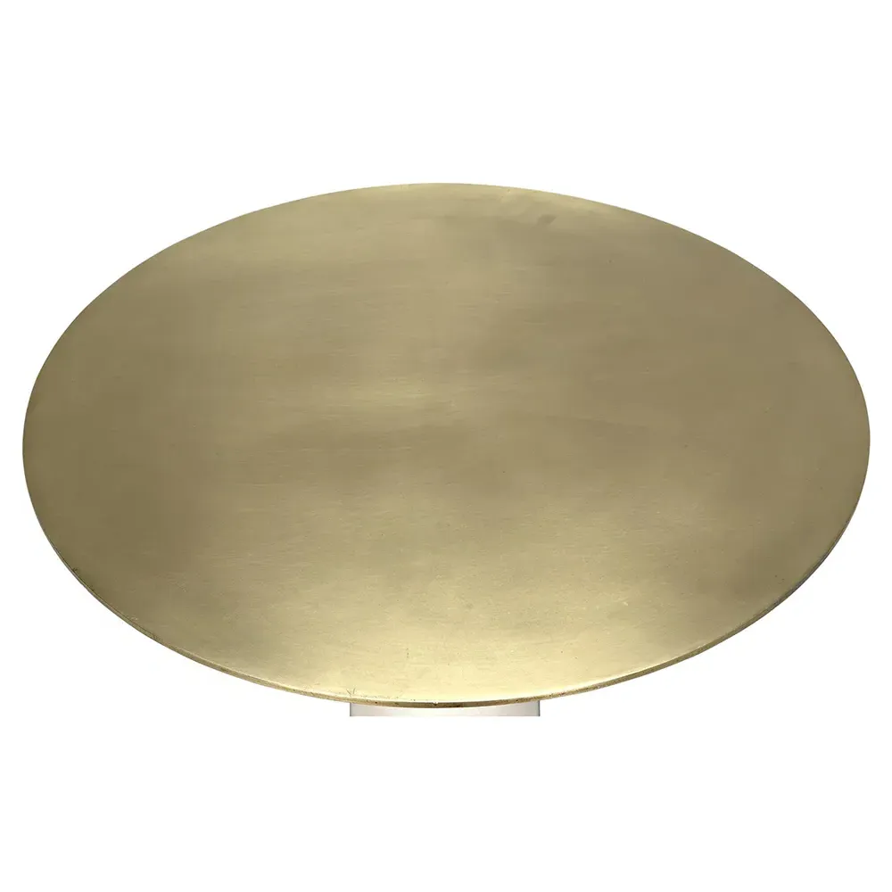 Hayes Side Table - White, Marble