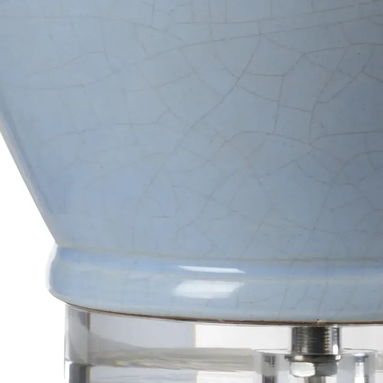 Haylie Coastal Beach Table Lamp - Light Blue, Ceramic