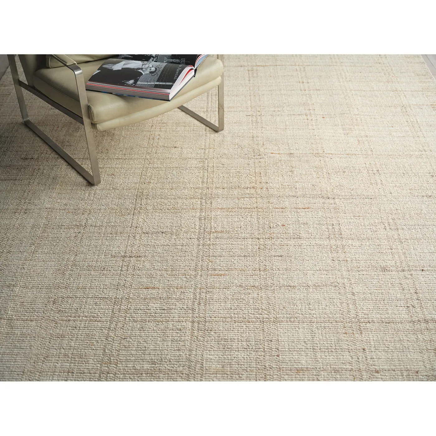 Hazel Hand Knotted Rug - Beige, Wool