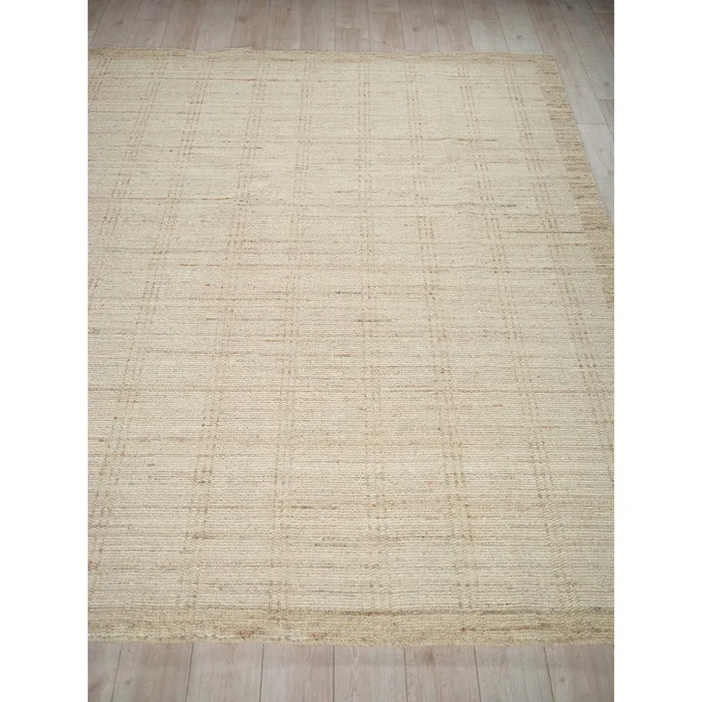 Hazel Hand Knotted Rug - Beige, Wool