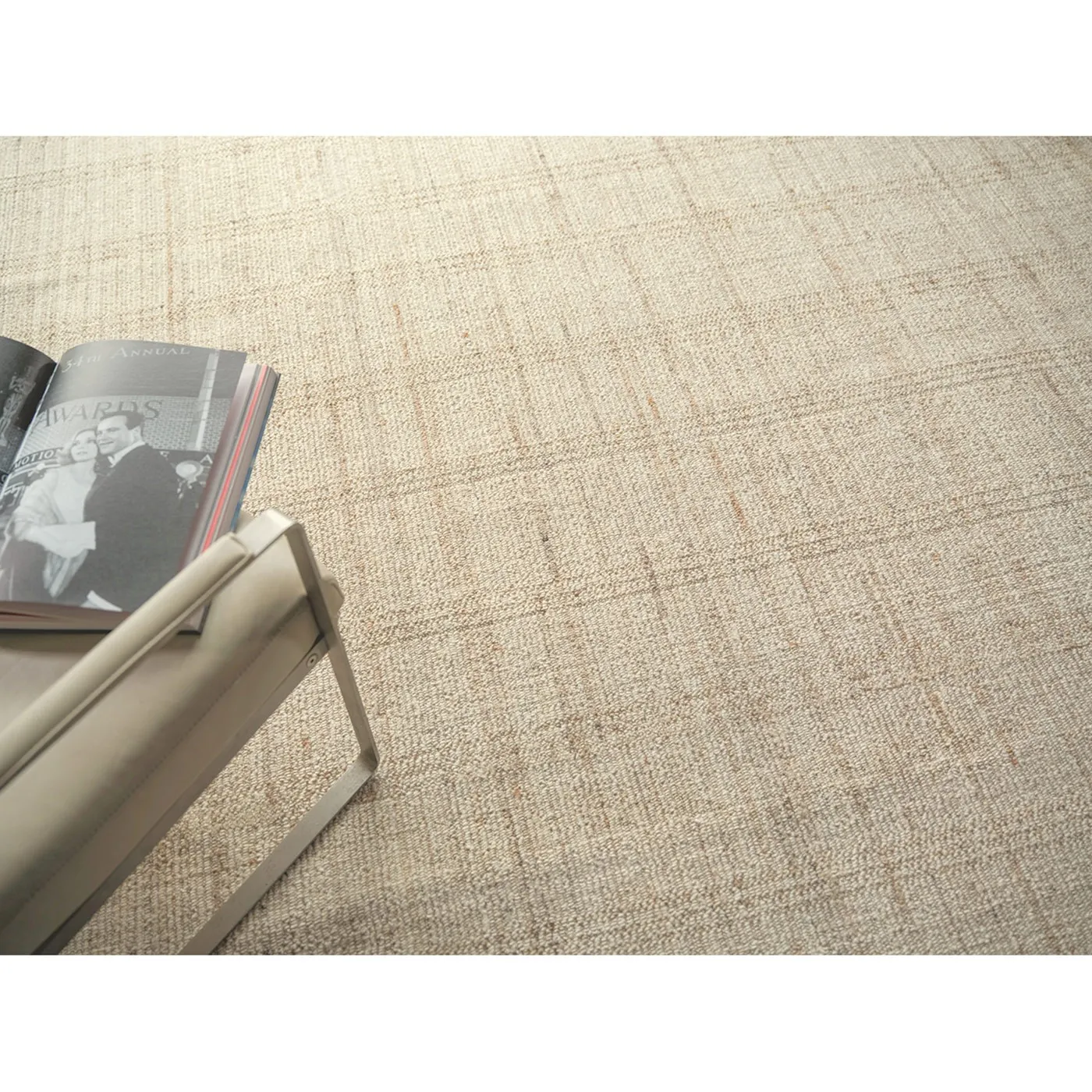 Hazel Hand Knotted Rug Sample - Beige, Wool