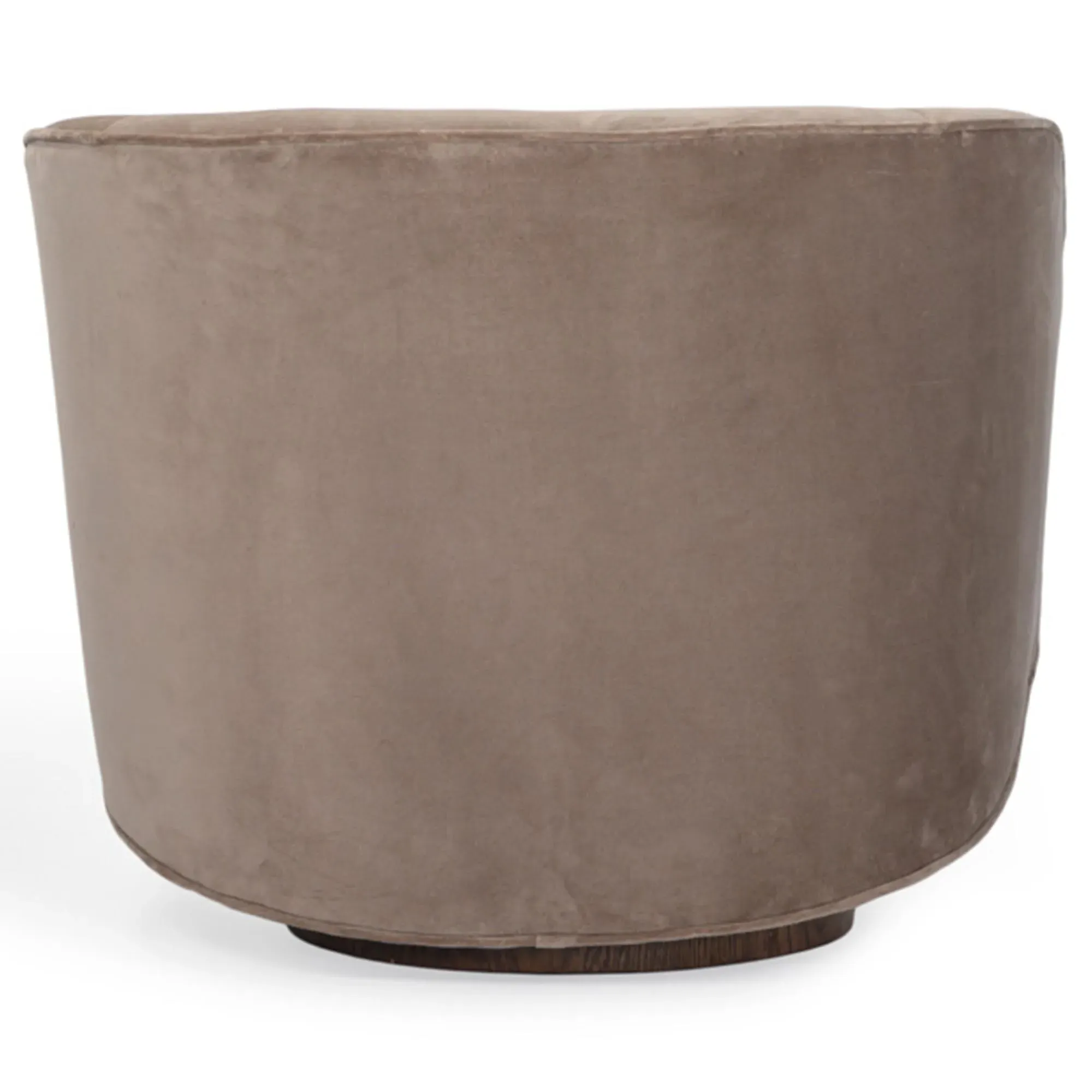 Hazel Swivel Club Chair - Brown, Oak