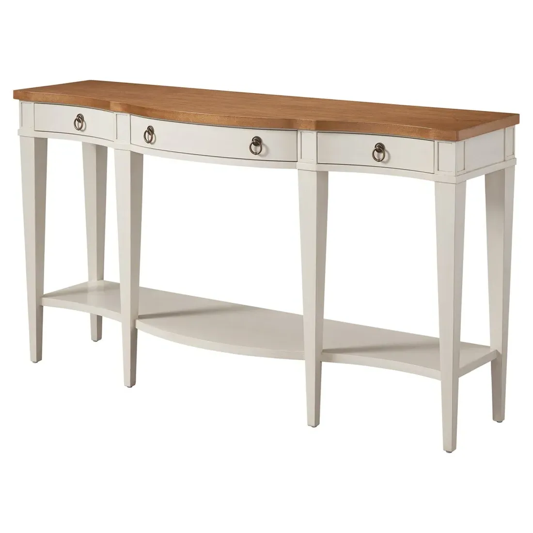 Headlands Console Table - White, Maple Veneer image