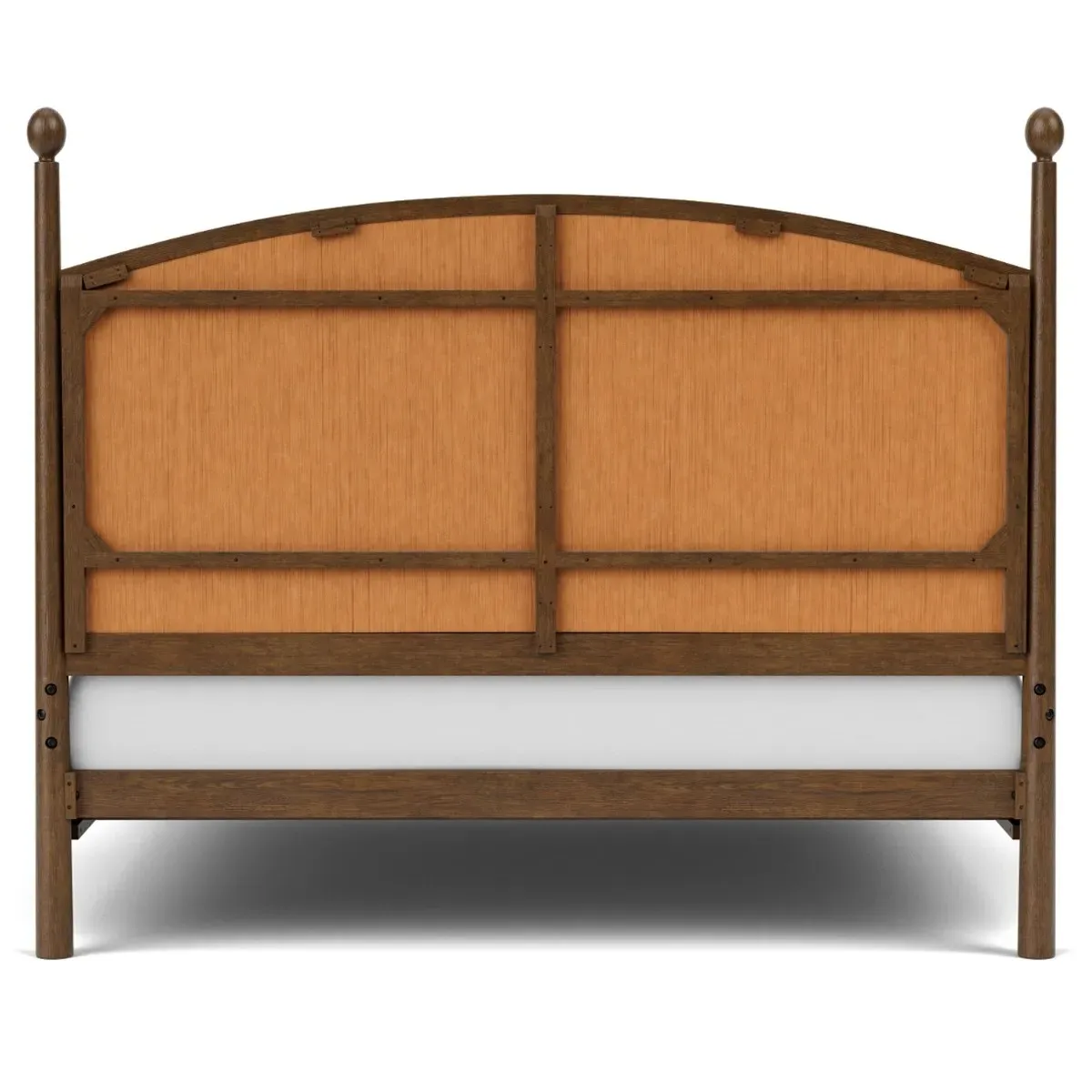 Hearth King Size Bed Frame - Brown, Rubberwood