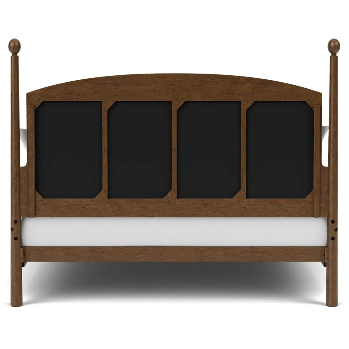 Hearth Queen Size Tufted Bed - Cream, Oak