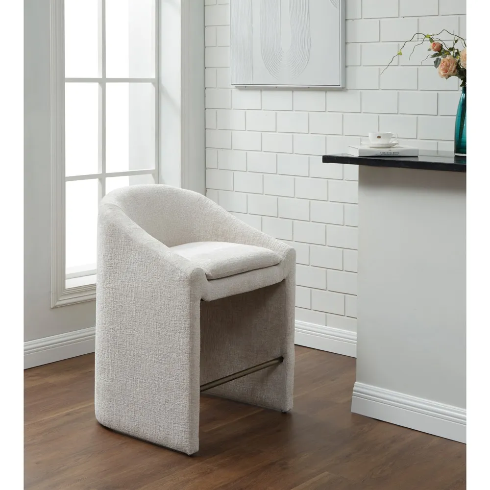 Heather Counter Stool - Cream, Wood
