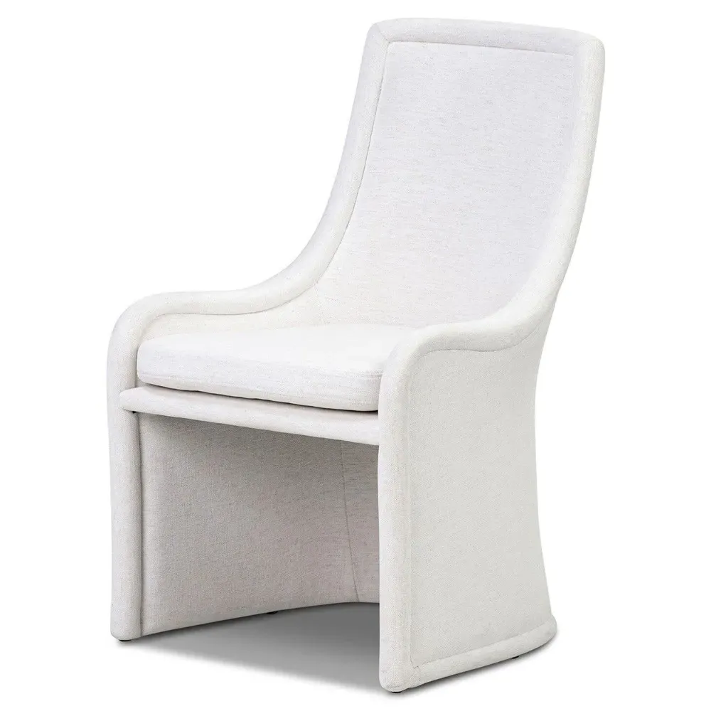 Heather Dining Side Chair - Cream, Performance Fabric