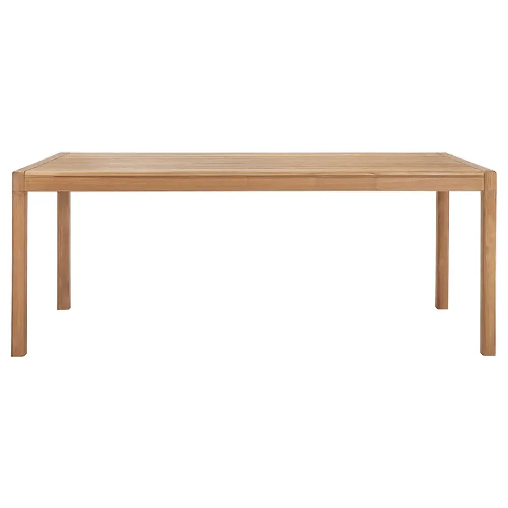 Heather Outdoor Dining Table - Brown, Teak image