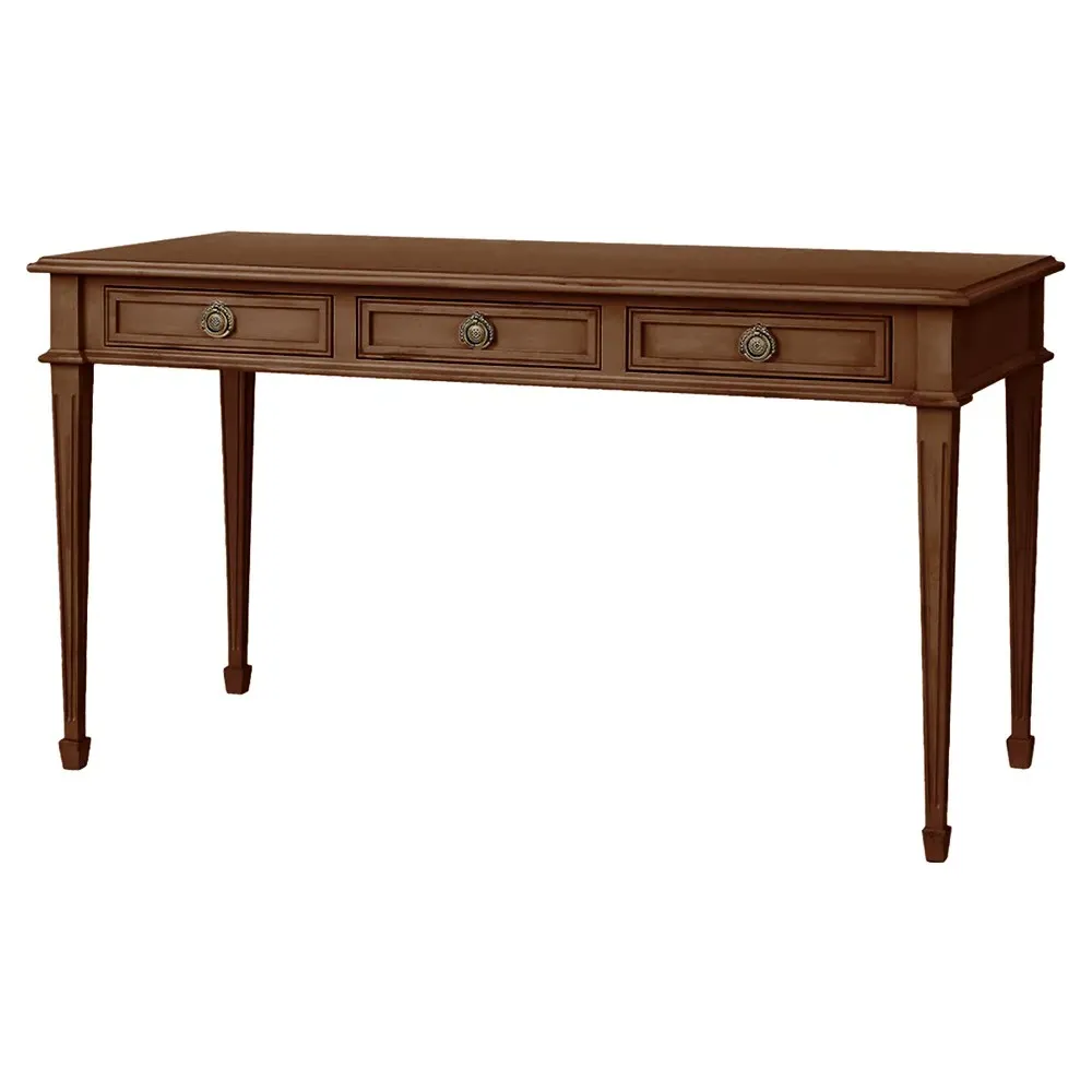 Heather Writing Desk - Pecan Brown, Alder Wood