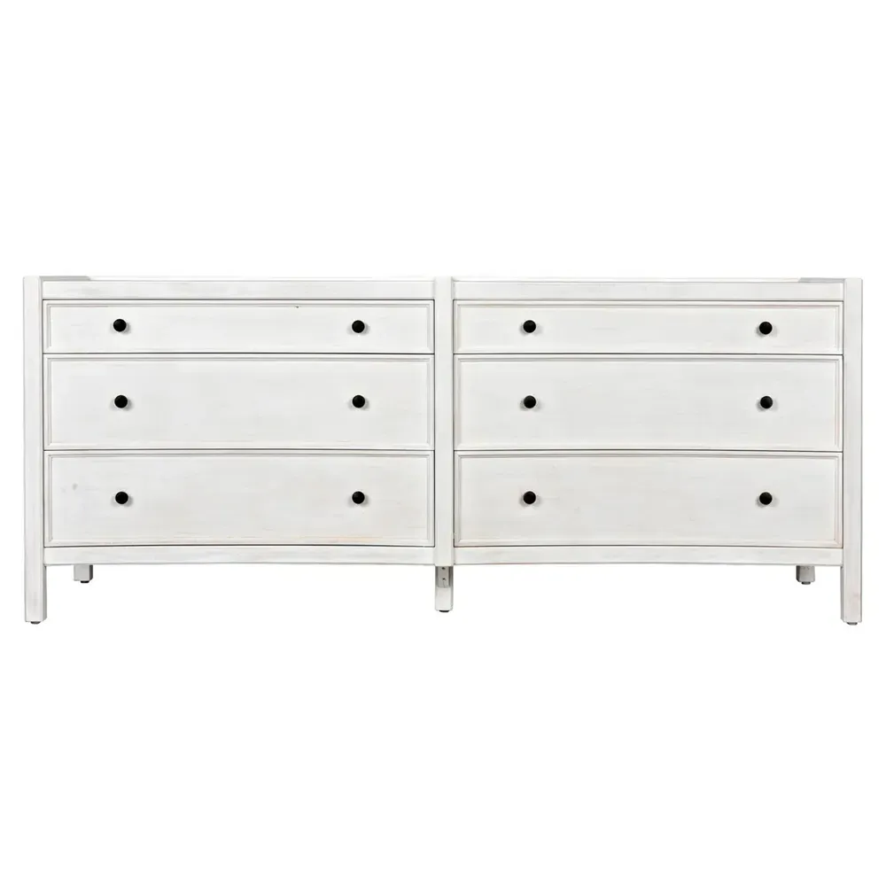 Helaena Double Dresser - Whitewash, Mahogany image