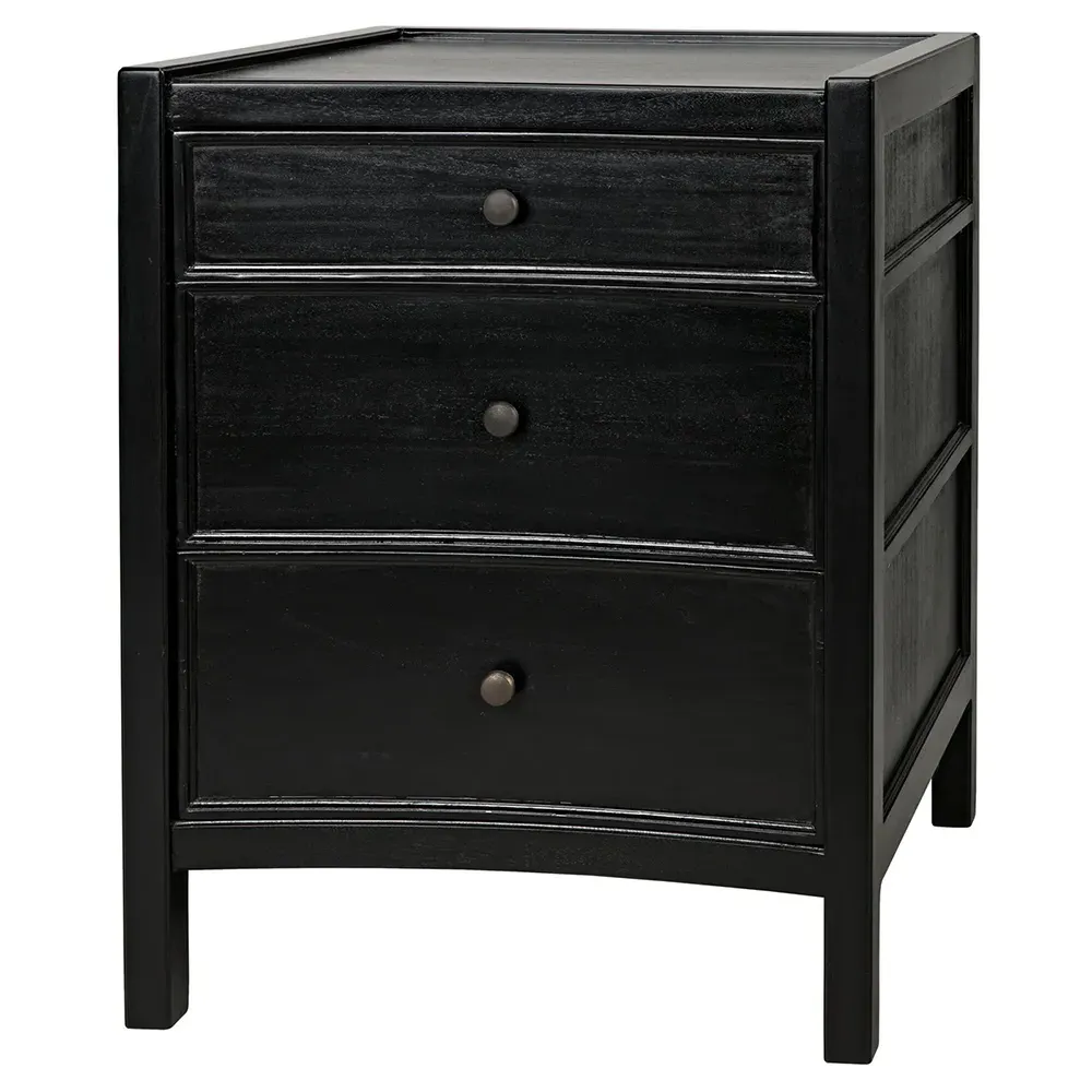 Helaena Nightstand - Black, Mahogany image