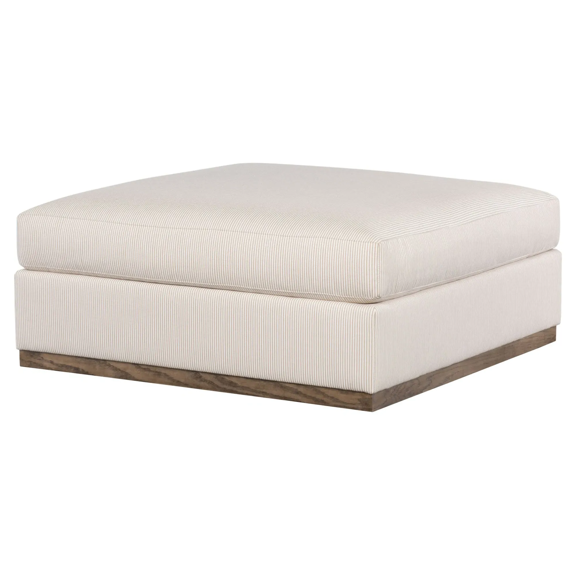 Helena Square Ottoman - Cream, Sunbrella Fabric image