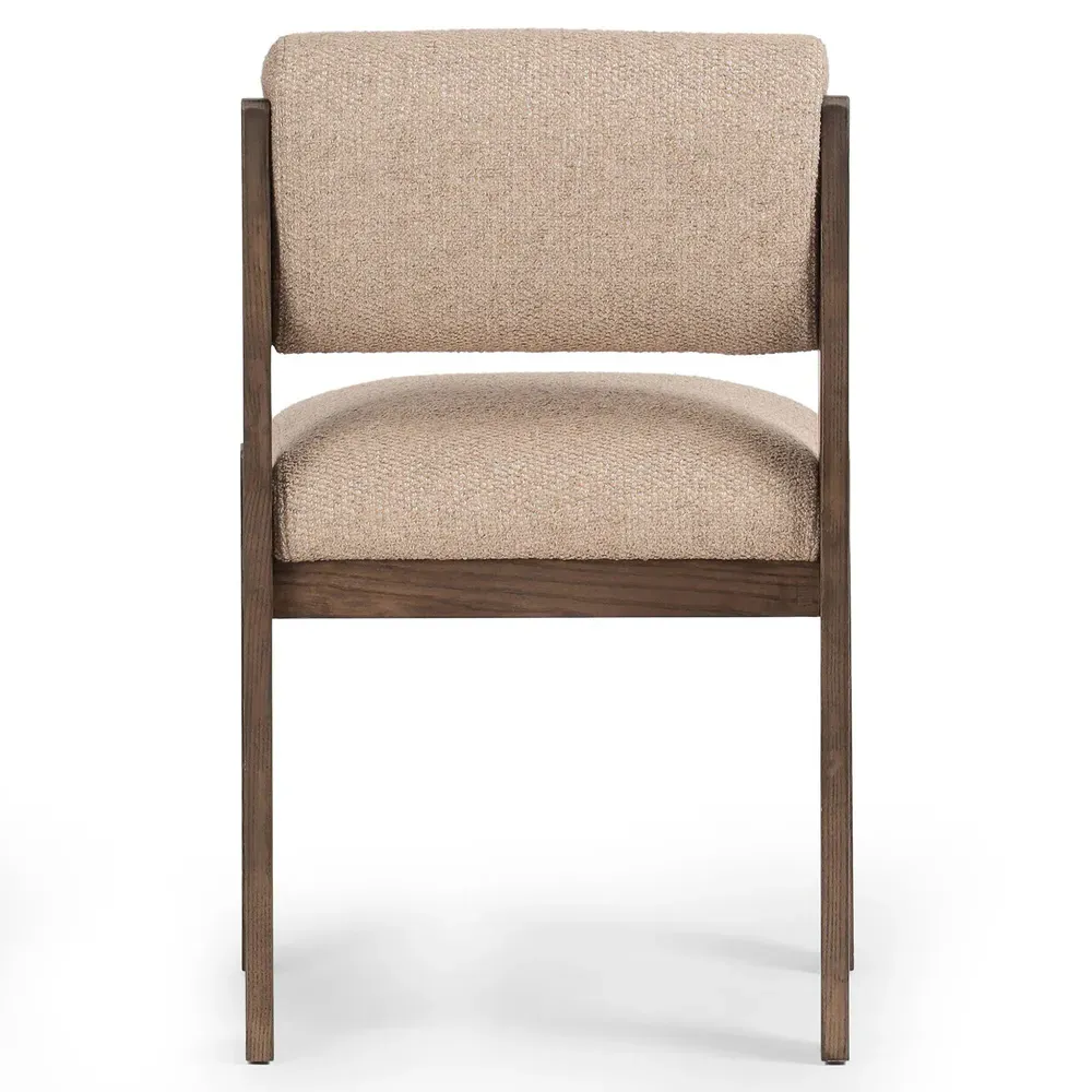 Helena Upholstered Dining Side Chair - Beige, Ash Wood