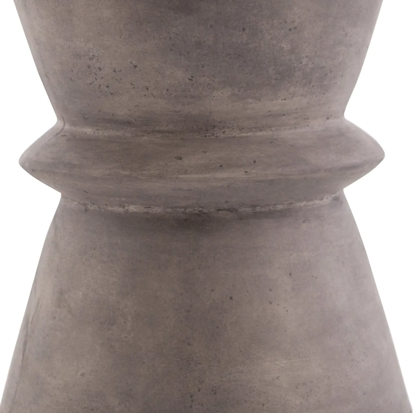 Helio Hourglass Side Table - Dark Grey, Concrete