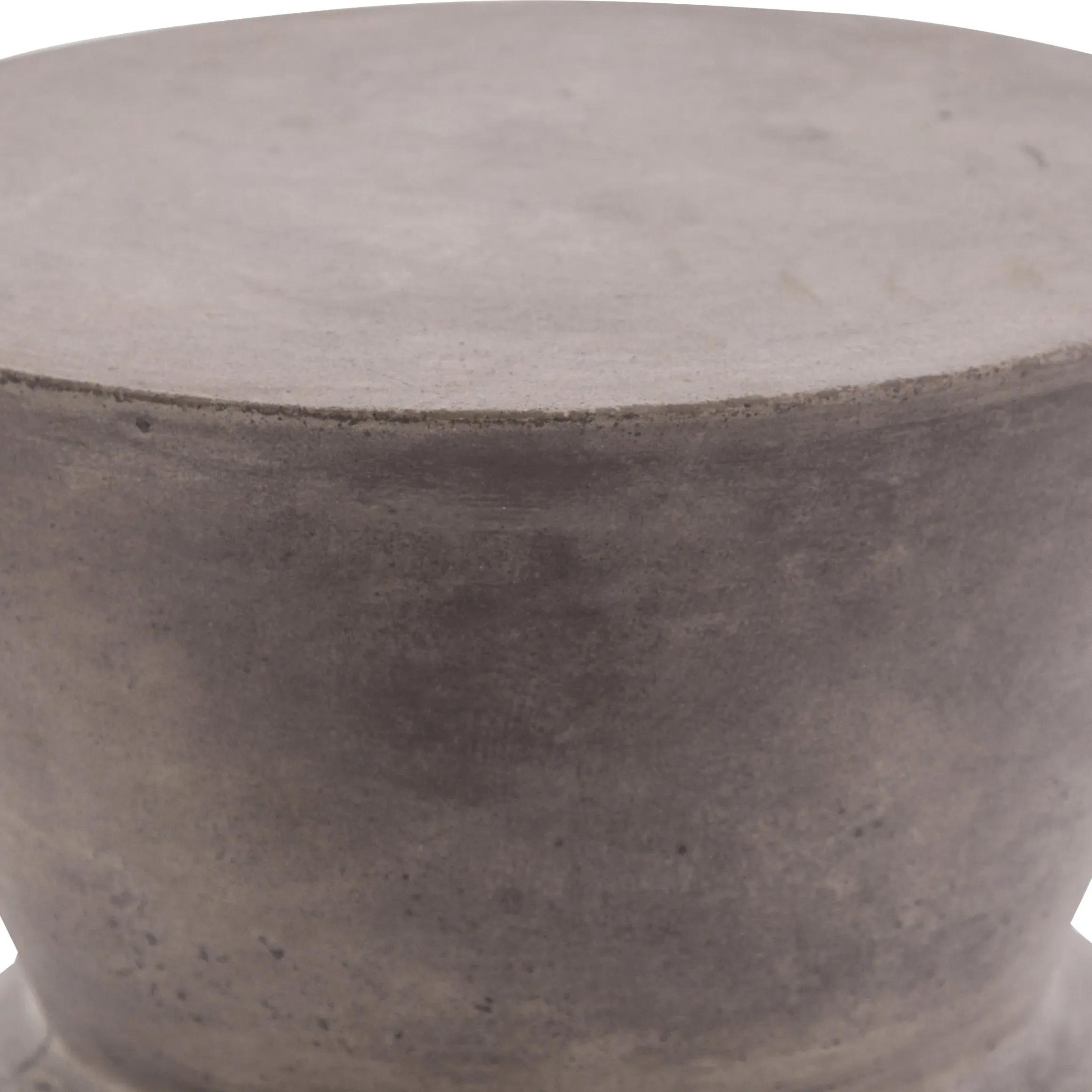 Helio Hourglass Side Table - Dark Grey, Concrete