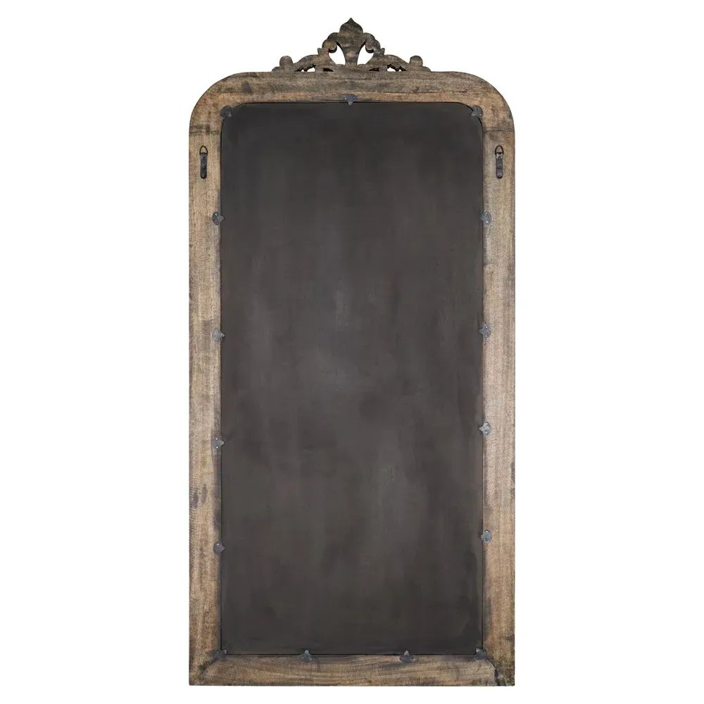 Helix Full Length Floor Mirror - Dark Brown, Mango Wood