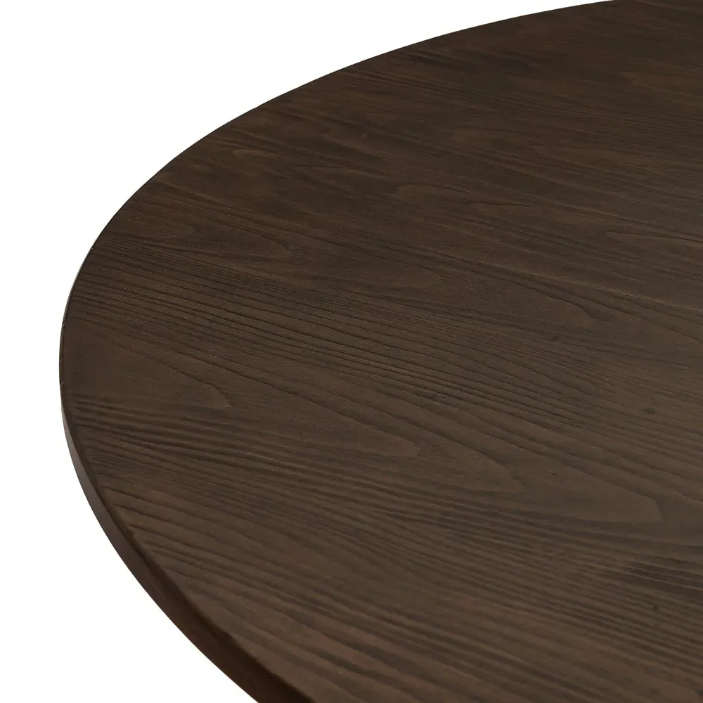 Hemmings Round Dining Table - Brown, Pine