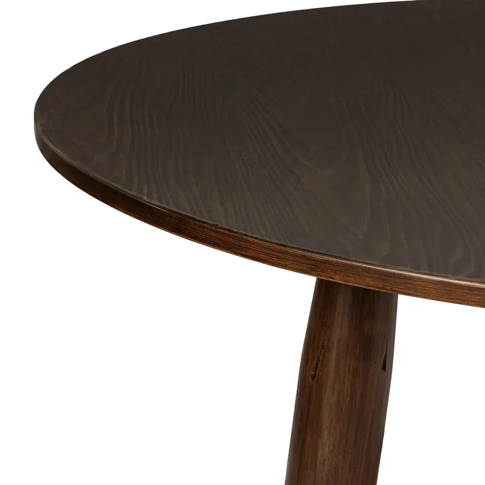 Hemmings Round Dining Table - Brown, Pine