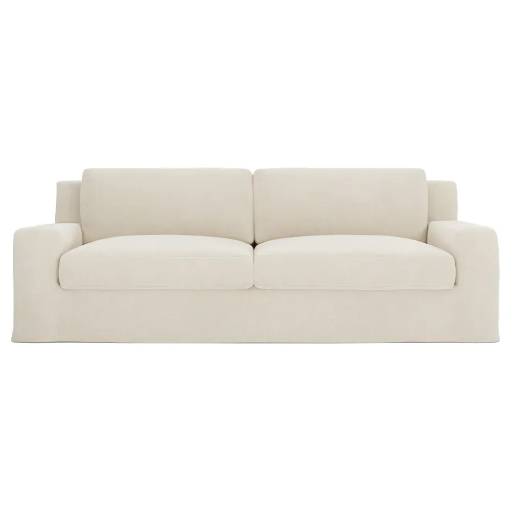 Henri 3-Seater Slipcovered Sofa - Chalk