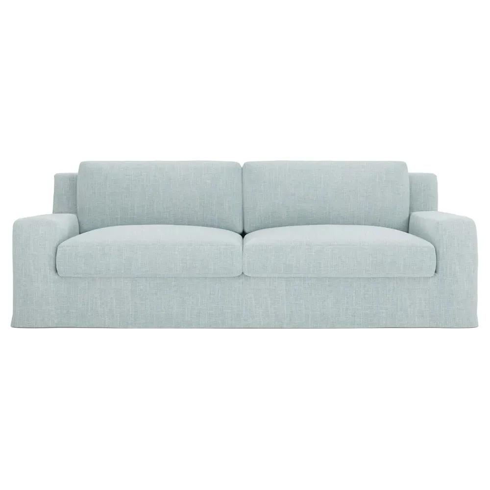 Henri 3-Seater Slipcovered Sofa - Coastal Sky image