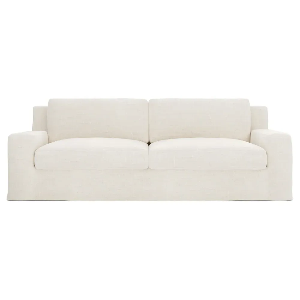 Henri 3-Seater Slipcovered Sofa - Natural